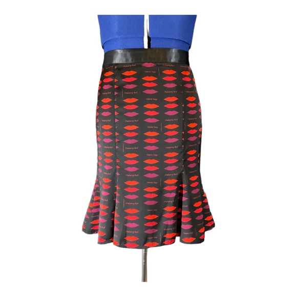 L’wren Scott for Banana Republic Lipstick Print Skirt, Size 4. EUC - Picture 3 of 7